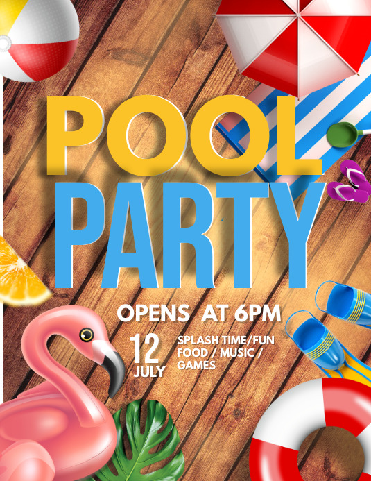 pool party Template | PosterMyWall
