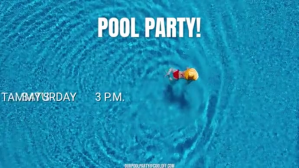 POOL PARTY Display digitale (16:9) template