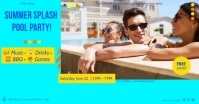 Pool Party  Facebook Shared Image template