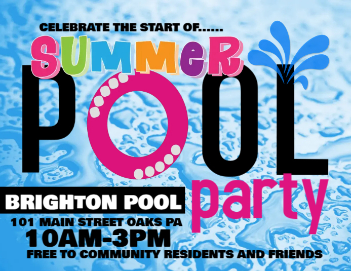 Pool Party Template Pool Party Template