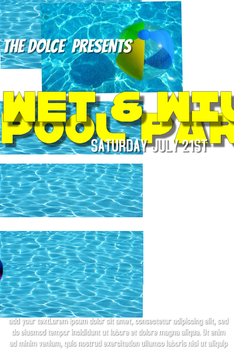 Pool Party Template Postermywall