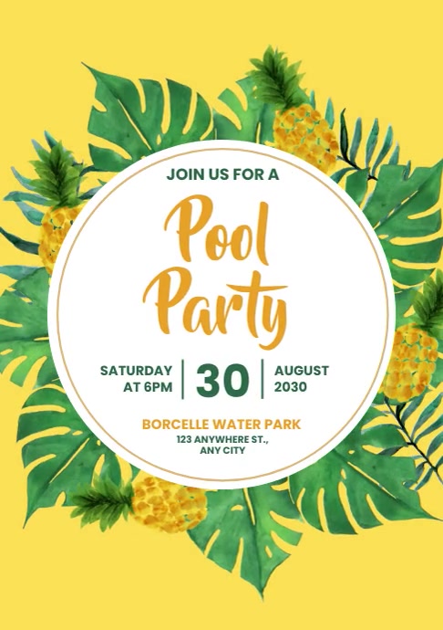 pool party template | PosterMyWall