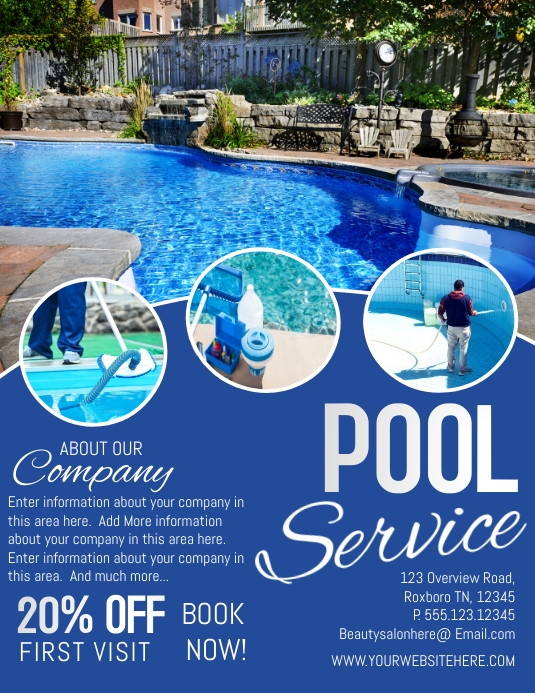 Copy of Pool Service | PosterMyWall