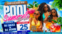 Pool Summer Bash Party Thumbnail sa YouTube template