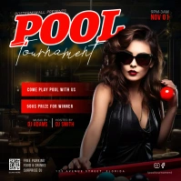 Pool Tournament ad template for instagram