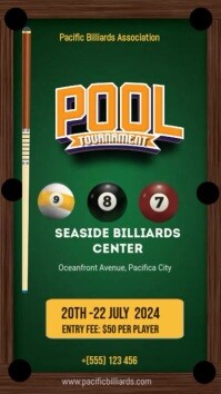 8 Ball Pool Tournament Template | PosterMyWall