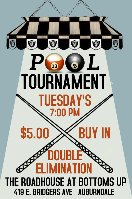POOL TOURNAMENT POSTER Template | PosterMyWall