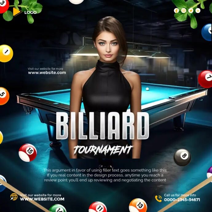 Copy of Pool Tournament | PosterMyWall