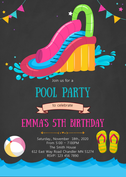 Modele Carte D Anniversaire Toboggan Aquatique Postermywall Modele Carte D Anniversaire Toboggan Aquatique Postermywall