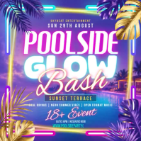 Poolside Glow Bash Wpis na Instagrama template