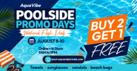 Poolside Promotion Obraz udostępniany na Facebooku template