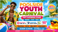 Poolside Youth Carnival Summer Bash ตัวอย่างภาพบน YouTube template