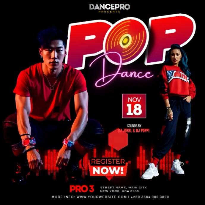 Pop Dance Class Template | PosterMyWall