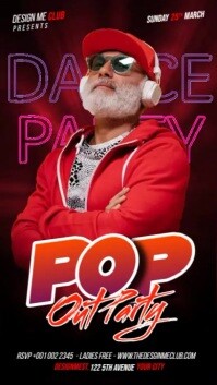 pop night party flyers Template | PosterMyWall