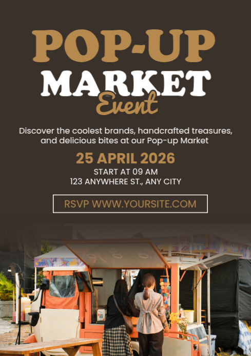 Pop-up market Template | PosterMyWall