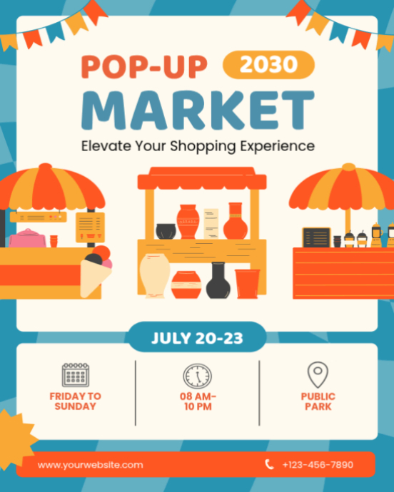 Pop-Up Market Flyer Template | PosterMyWall