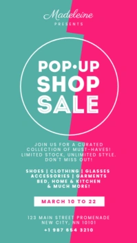 Pop-up shop flyer story template Indaba yaku-Instagram