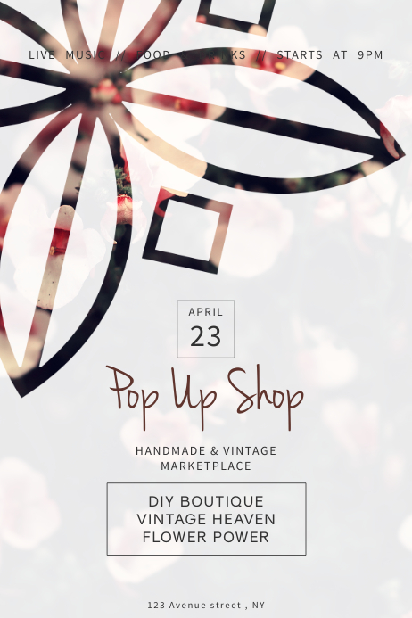 pop up shop store flyer template | PosterMyWall