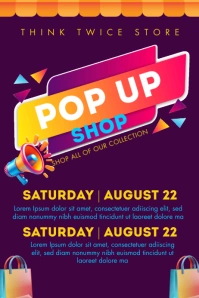POP UP SHOW Poster template