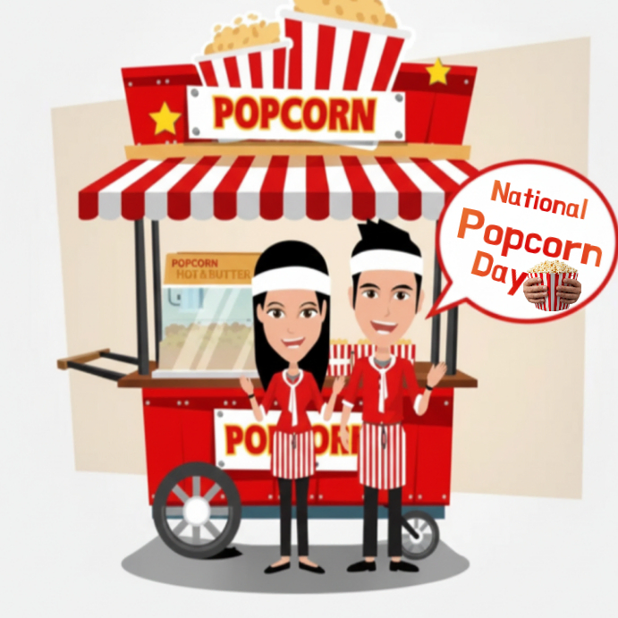 Popcorn day Template | PosterMyWall