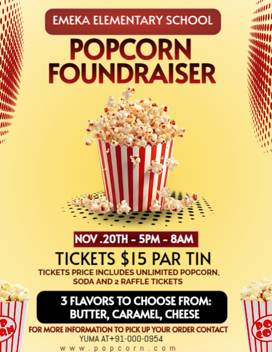 Copy of Popcorn flyer | PosterMyWall
