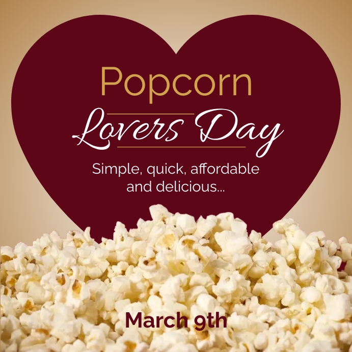 Popcorn Lovers Day 2025 Warren Terry