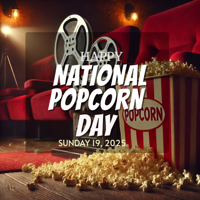 Popcorn Party Celebration Template | PosterMyWall