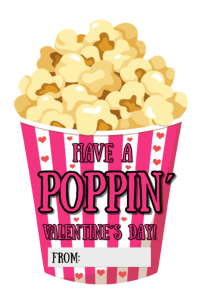 Popcorn Valentine's Day Bannière 4' × 6' template