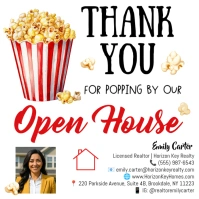 Popping by OPEN HOUSE Real Estate Message Instagram template