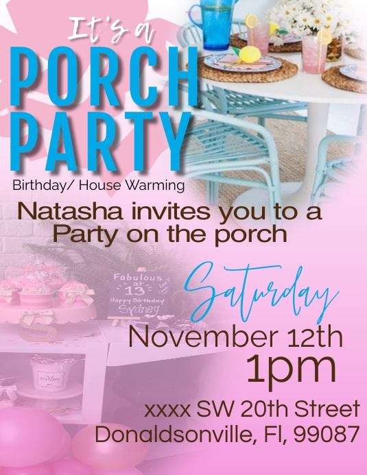 porch party 2 Template PosterMyWall