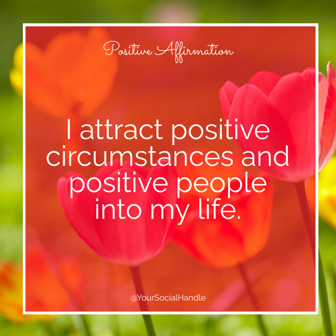 Copy of Positive Affirmation Instagram post template | PosterMyWall