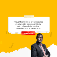 Positive mindset motivation quote editable design Wpis na Instagrama template