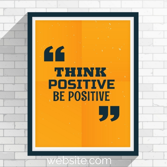 Positivity Posts Plantilla de Positive Quote Instagram Ad | PosterMyWall