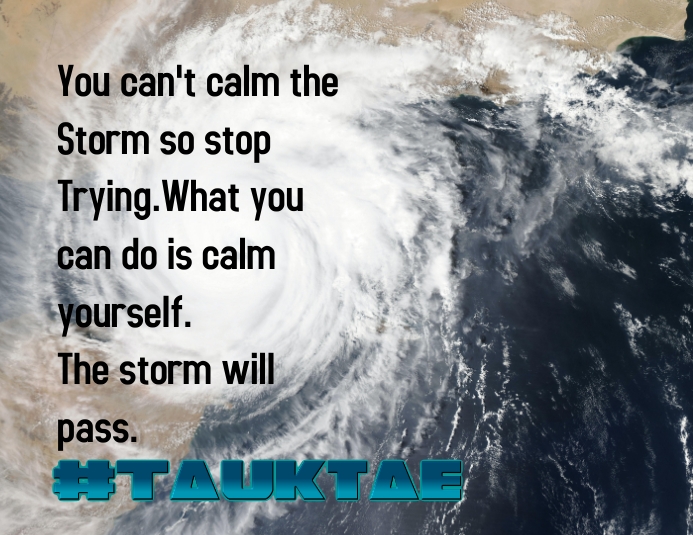 Positive Quotes,cyclone,stay at home Ulotka (US Letter) template
