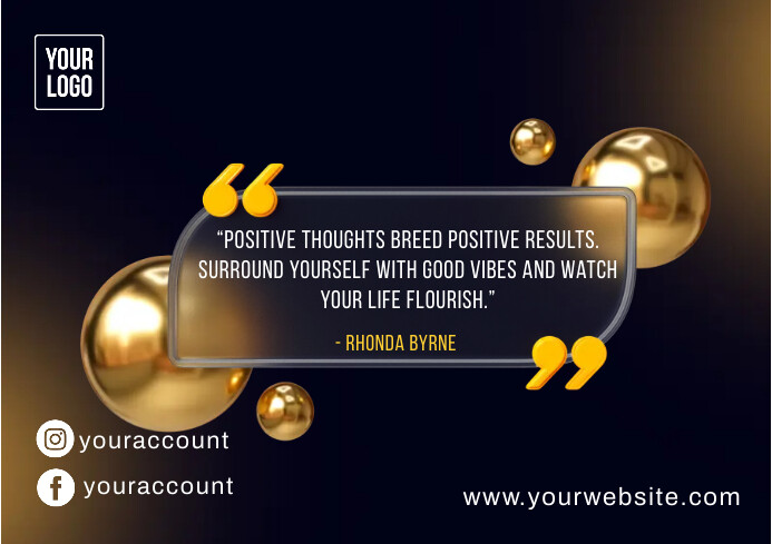 positive thought quote Template | PosterMyWall