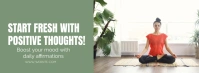 Positive Thoughts and Affirmations for Good M Facebook-coverfoto template