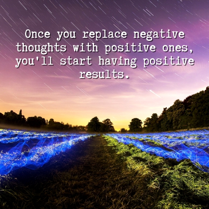 Positive thoughts quote Template | PosterMyWall