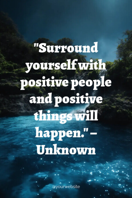 Positive Vibes Poster template