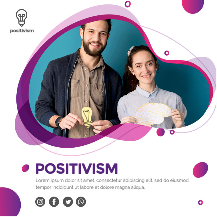 Positivism concept template Instagram Post