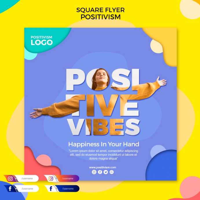 Positivity Poster Template PosterMyWall
