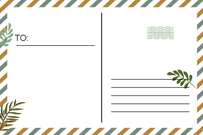 White Post Card Design Labels Template | PosterMyWall