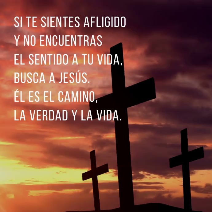 post intagram inspirador Busca a Jesús template