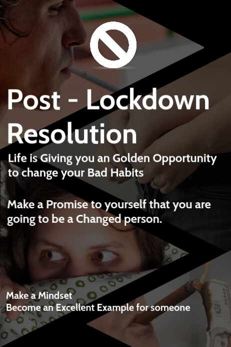 Post Lockdown Resolution Poster Template | PosterMyWall