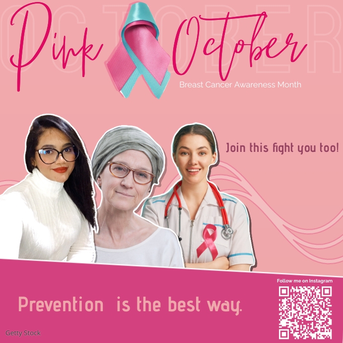 Copy of Post Pink October | PosterMyWall
