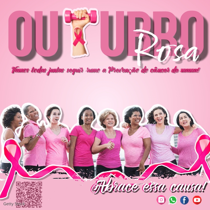 Post Pink October Template | PosterMyWall