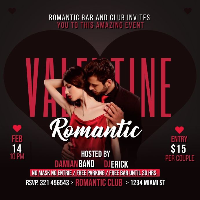 POST VALENTINE´S DAY ROMANTIC Template | PosterMyWall
