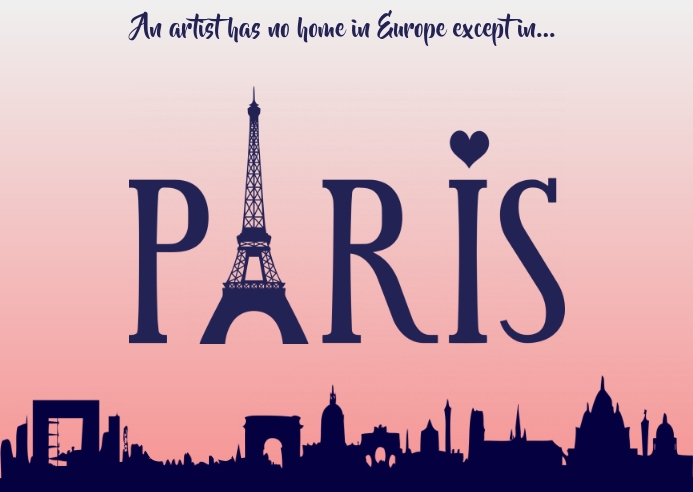 Paris Example Post Copy of PostCard - Paris | PosterMyWall