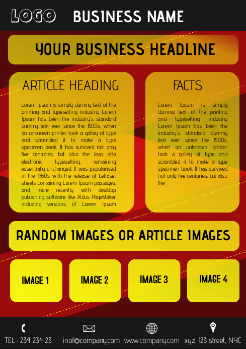 Poster A4 Template PosterMyWall