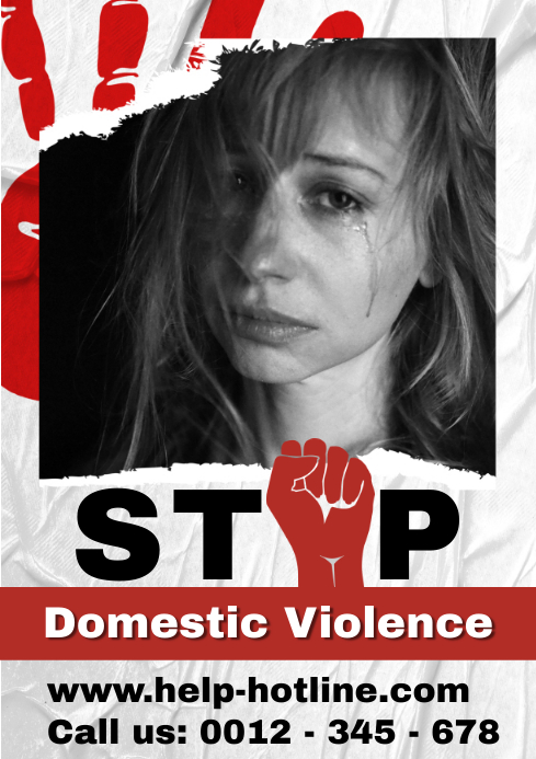 Poster Sa Laban Sa Karahasan Sa Template | PosterMyWall