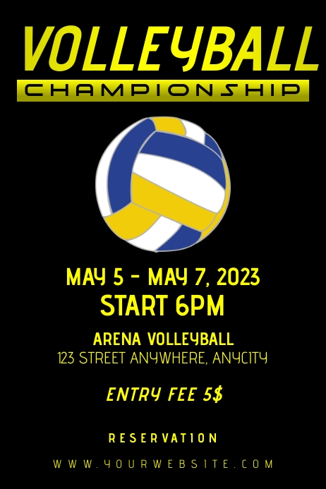 Poster Bola Voli template